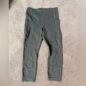 lululemon athletica invigorate gray sage Leggings